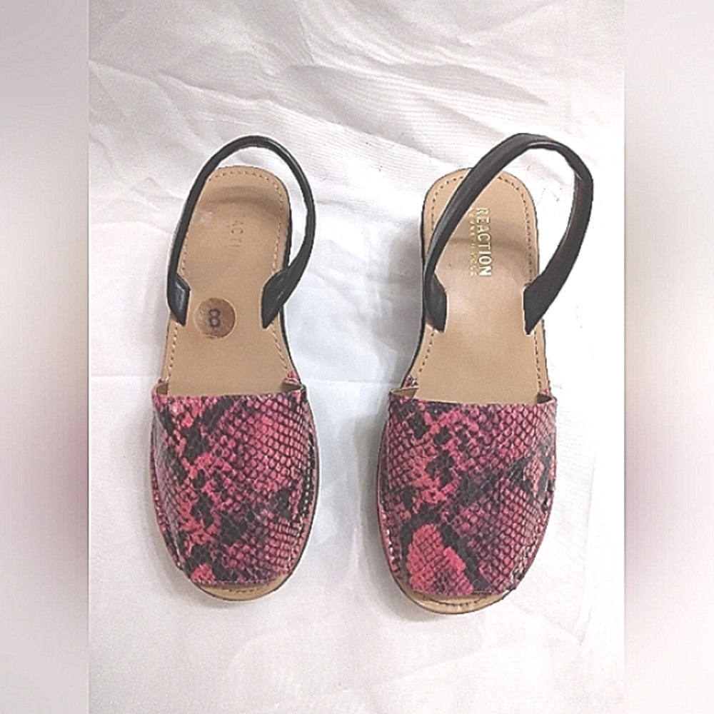 Kenneth Cole Women's Slingback Platform Sandals Size 8 Color Pink